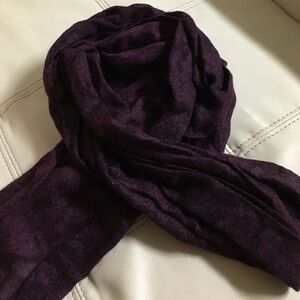Purple paisley scarf